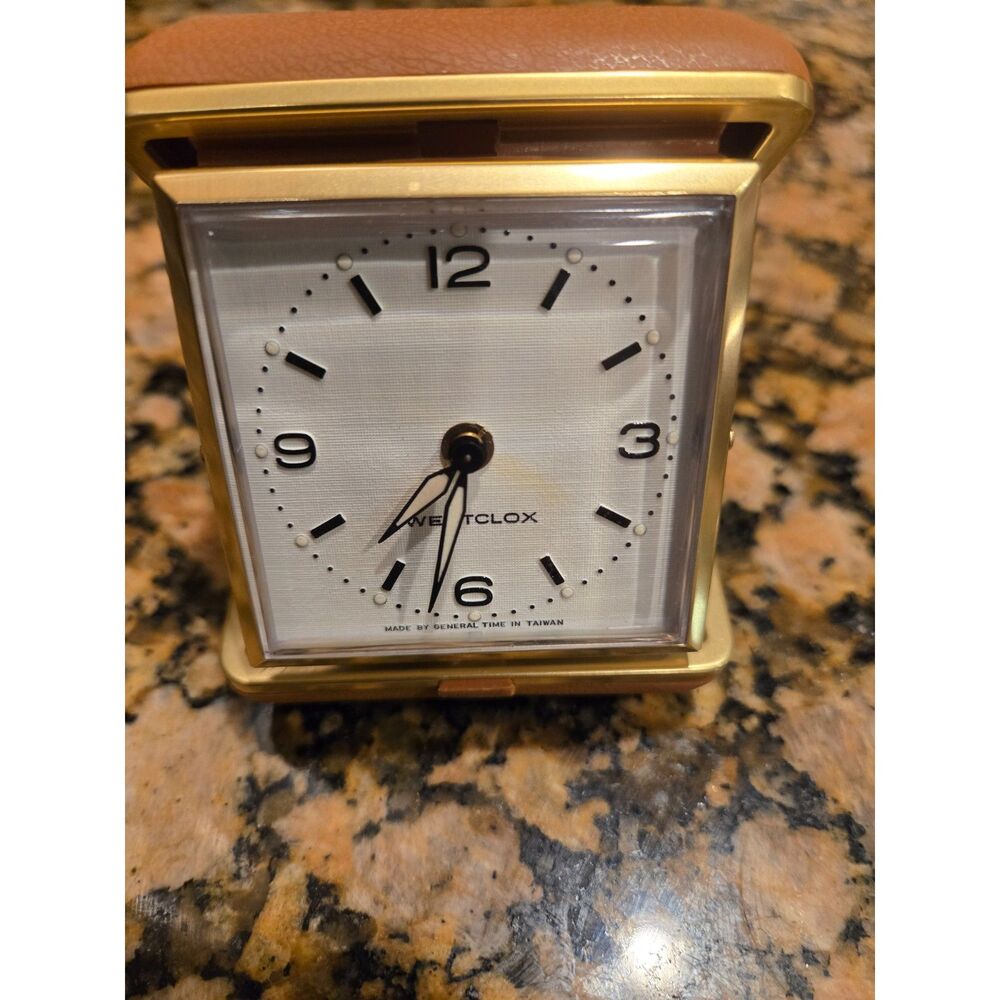 Vintage Westclocx Folding Travel Alarm Clock